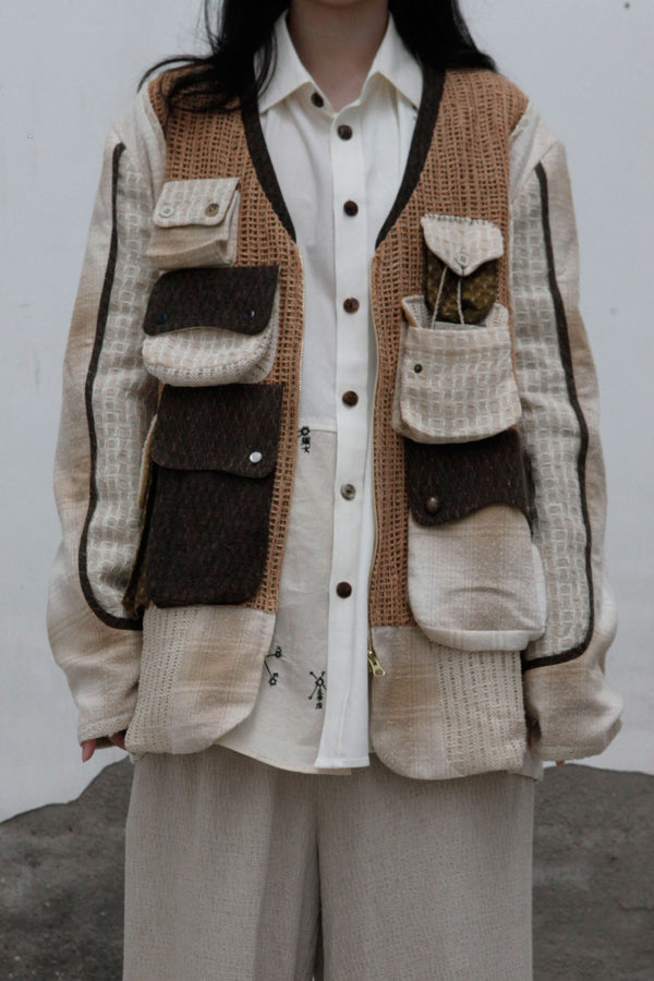 communs multi pocket zip jacket SS22 V111